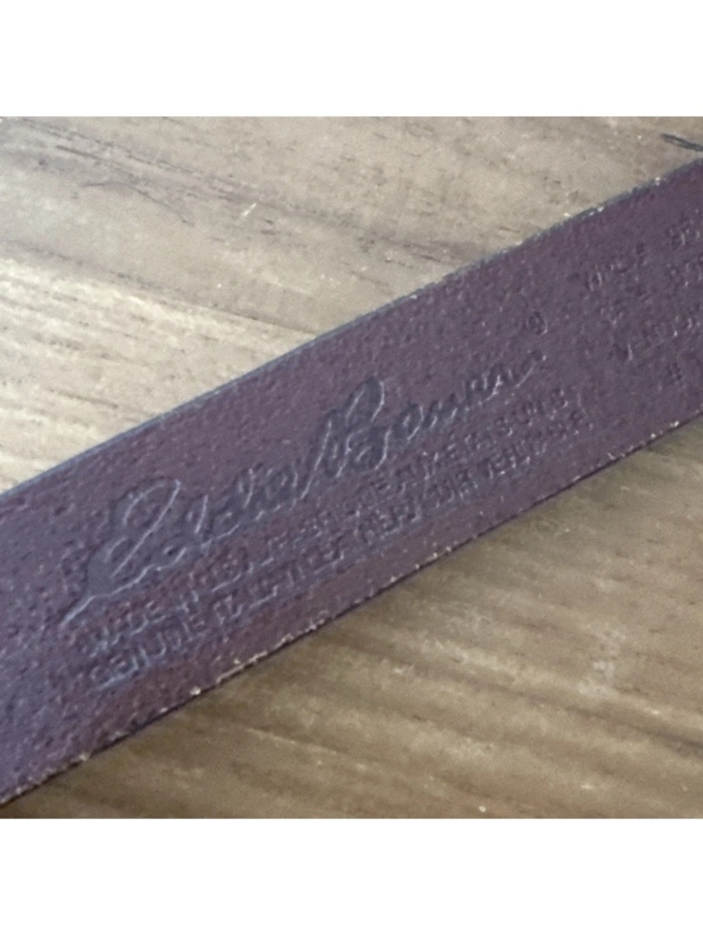 Vintage Eddie Bauer Solid Brass Buckle Brown Italian Leather Waist Belt M - Picture 7 of 10
